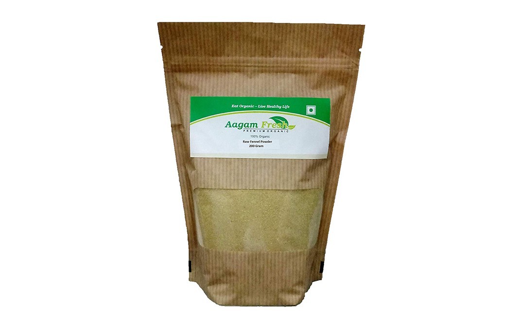 Aagam Fresh Raw Fennel Powder    Pack  200 grams